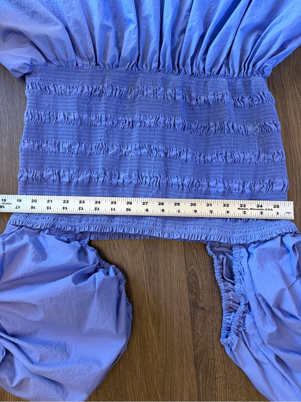 Scoop Purple Smocked Puff Sleeve Mini Dress XL 16-18 Cotton Square Neck - Picture 13 of 13